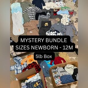 Baby Boy 5lb Mystery Bundle - You pick the Sizes Newborn - 18M 🔴